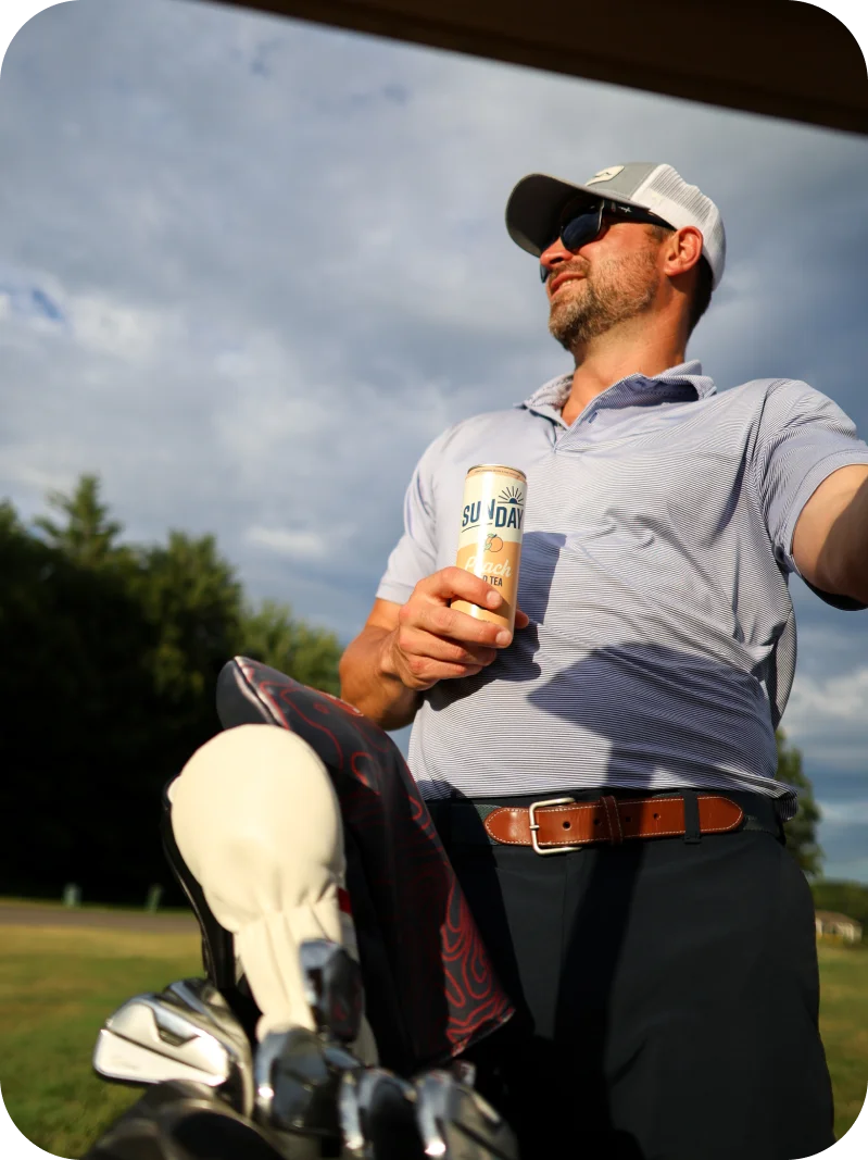 Friends enjoying drinks outdoors