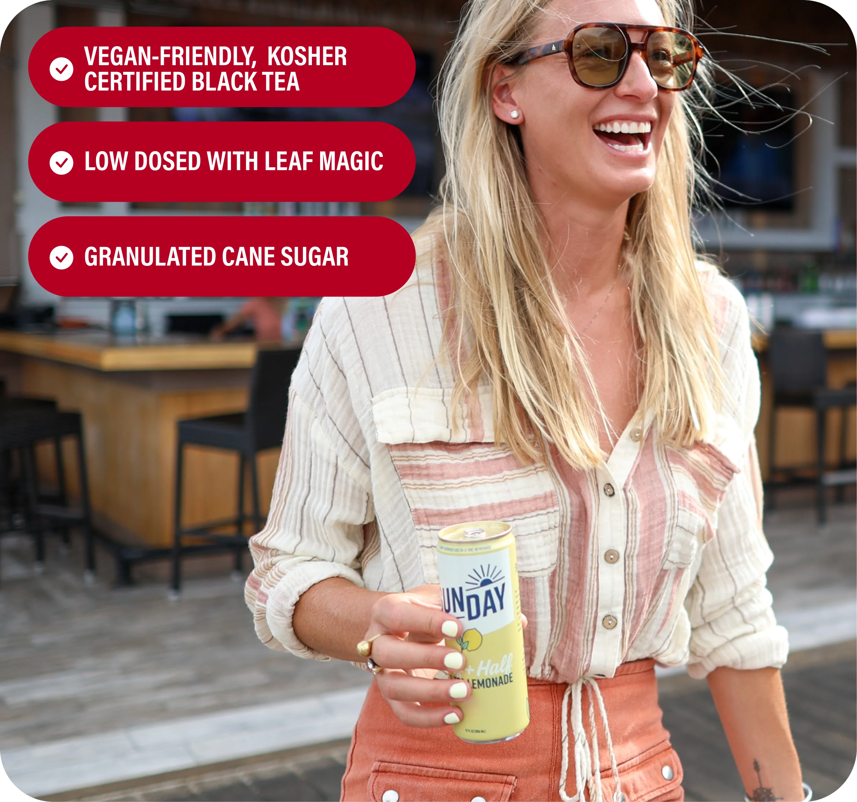 SunDay Hibiscus Iced Tea Can